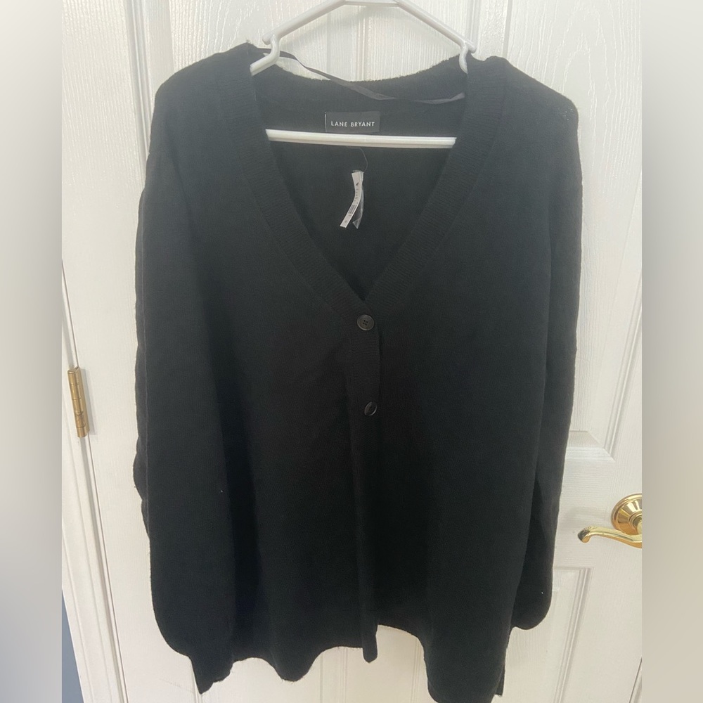 Lane Bryant Black Cardigan NWT